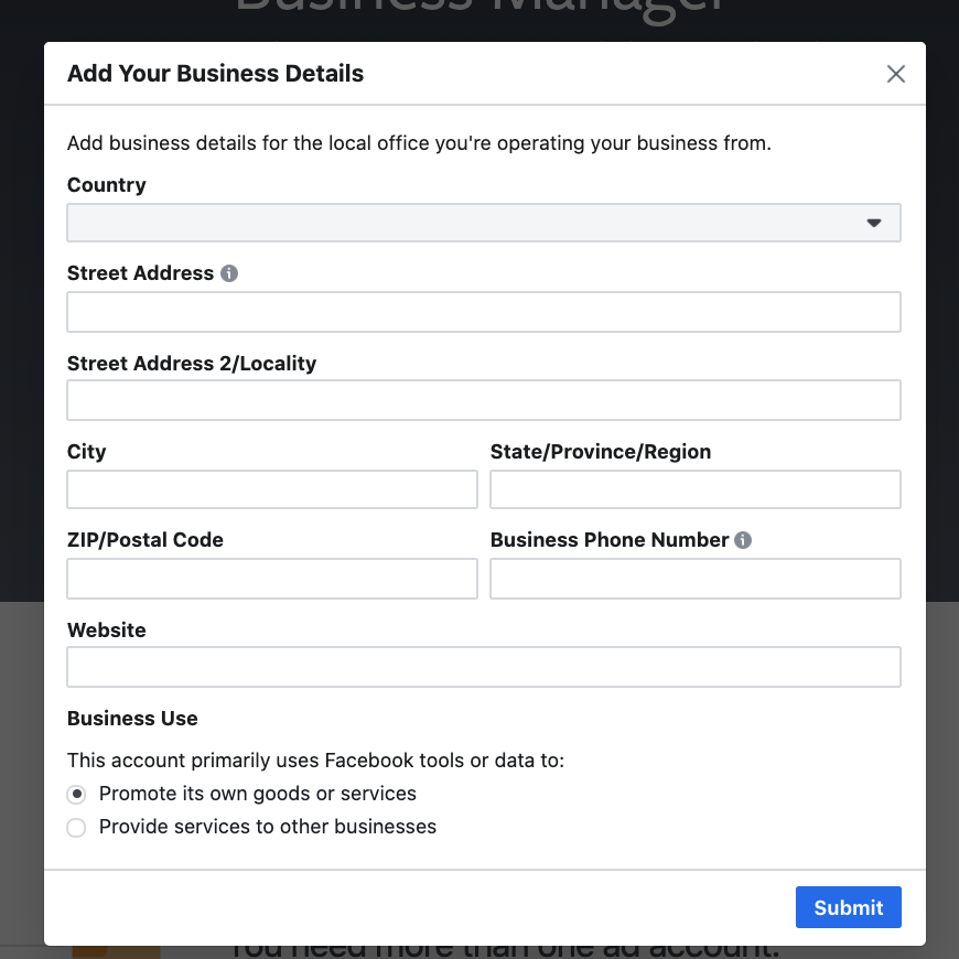 2020 facebook business account setup add users pages pixels